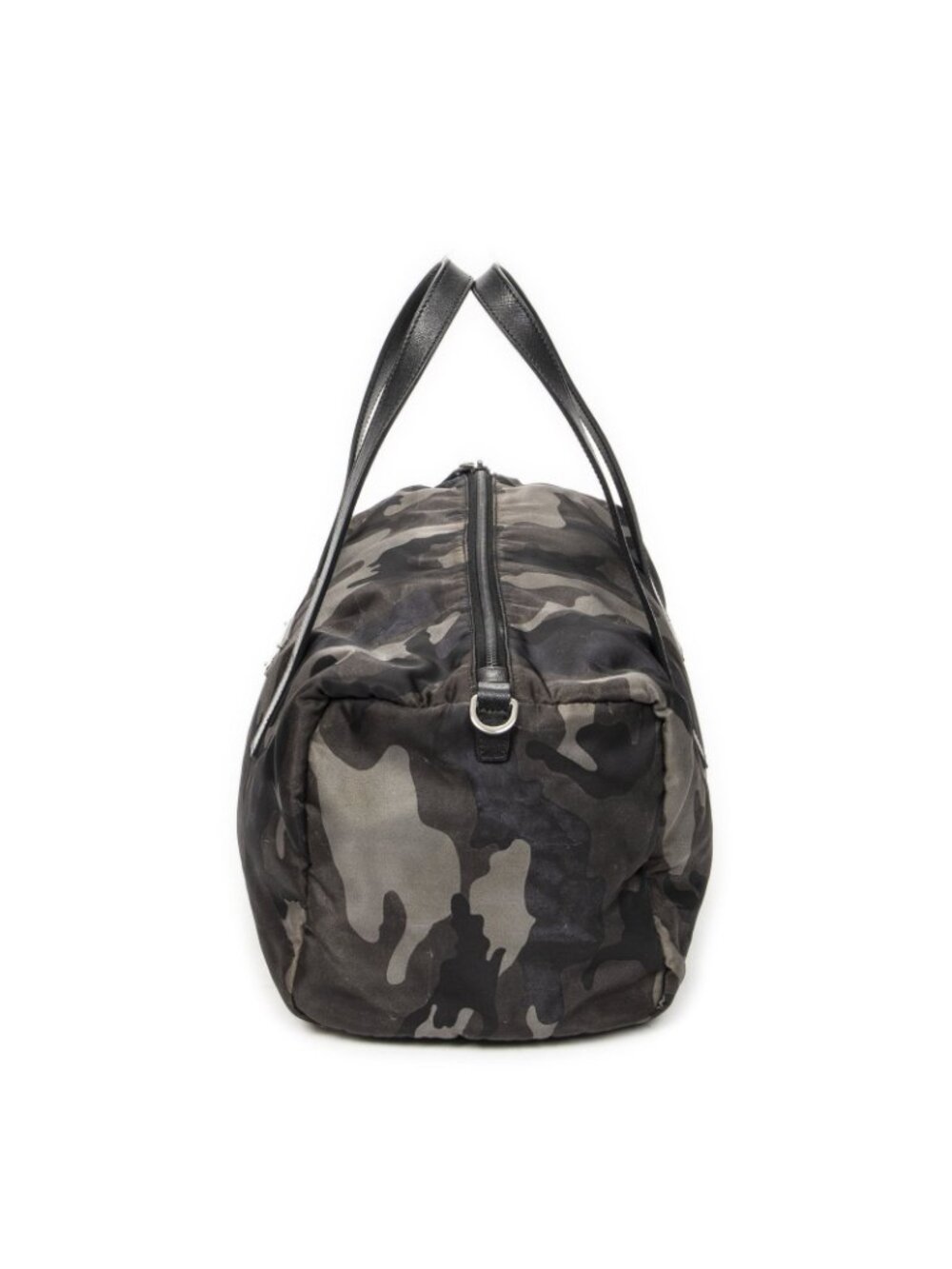 Prada Convertible Camouflage Boston Bag Green Black Nylon - Picture 3 of 10